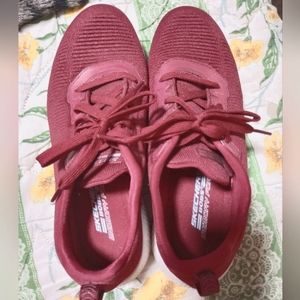 Bob's Skechers sneakers, dark red like new 8.5